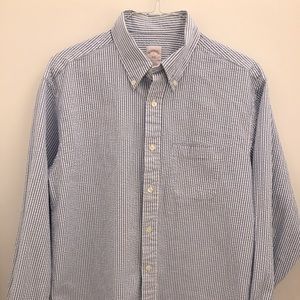 Brooks Brothers Large Searsucker Button Down